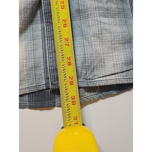 Carhartt Shirt Men's Med Short Sleeve Button Down Relaxed Fit Plaid Gray/multi - Picture 5 of 9